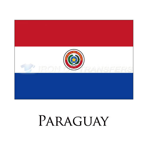 Paraguay flag Iron-on Stickers (Heat Transfers)NO.1956